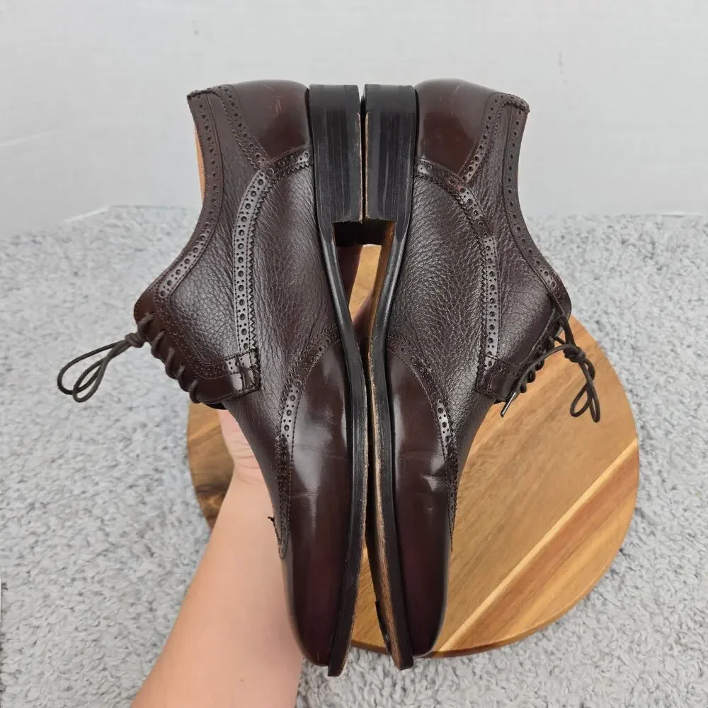 Mezlan Men 11M Ponce Brown Leather Wingtip Office Brogue Daily Oxford Dress Shoe